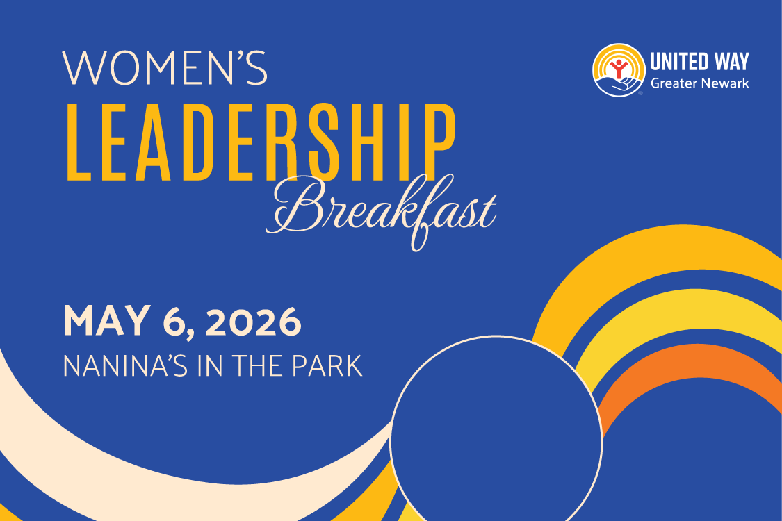Women's Leadership Breakfast Graphic with a blue background and the United Way logo; Date: May 6, 2026 at Nanita's In The Park
